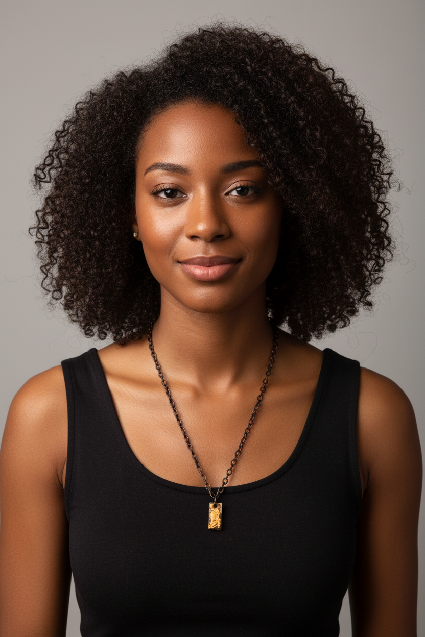 Nutty Rectangular Necklace