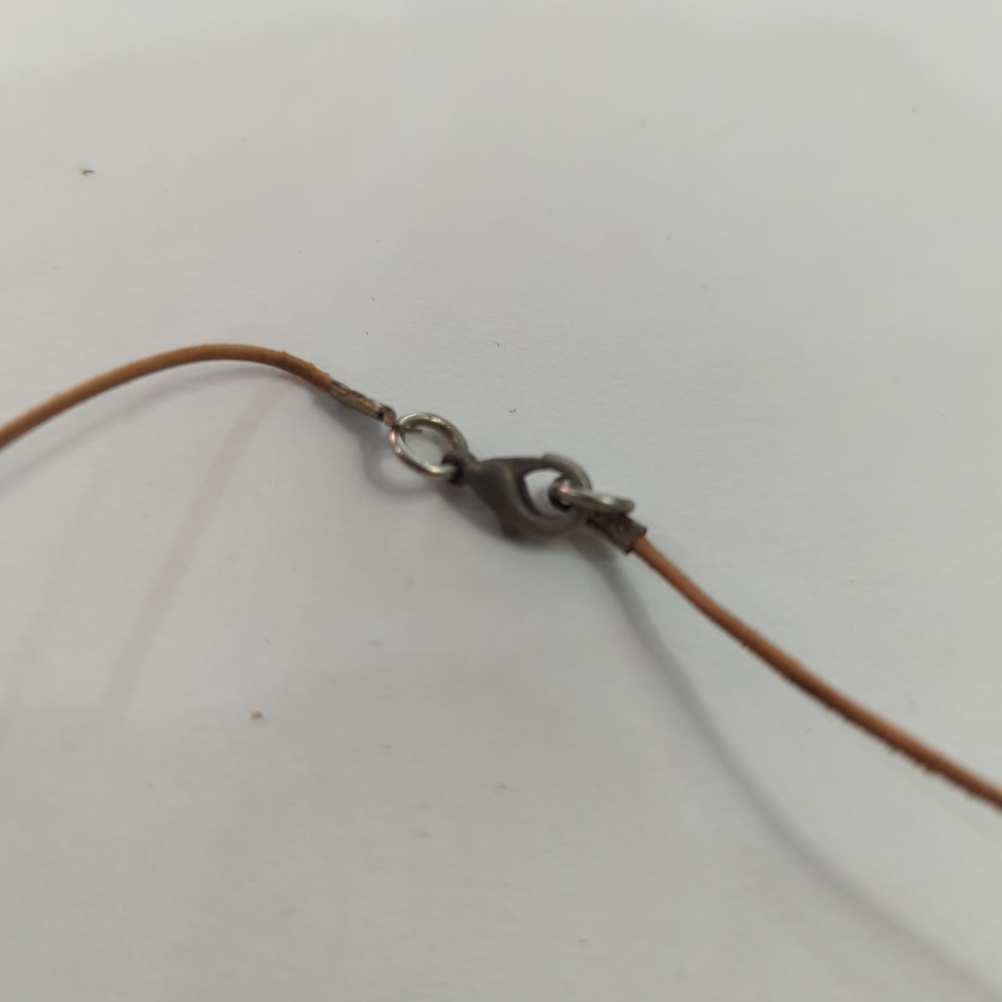 Emergent Green, Brown Necklace - Leather Cord