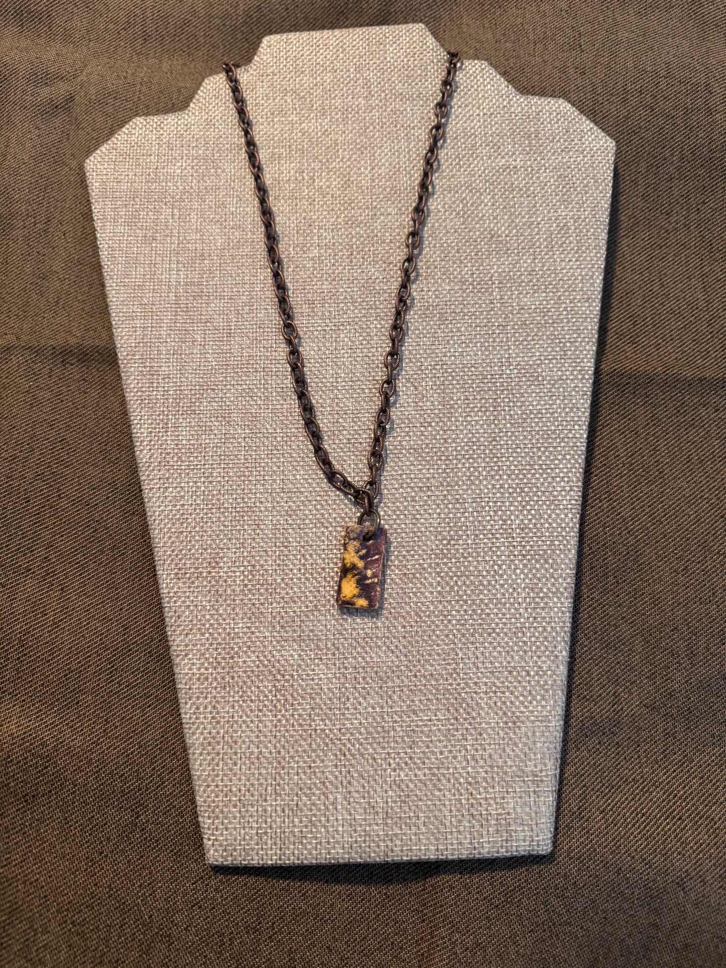 Nutty Rectangular Necklace