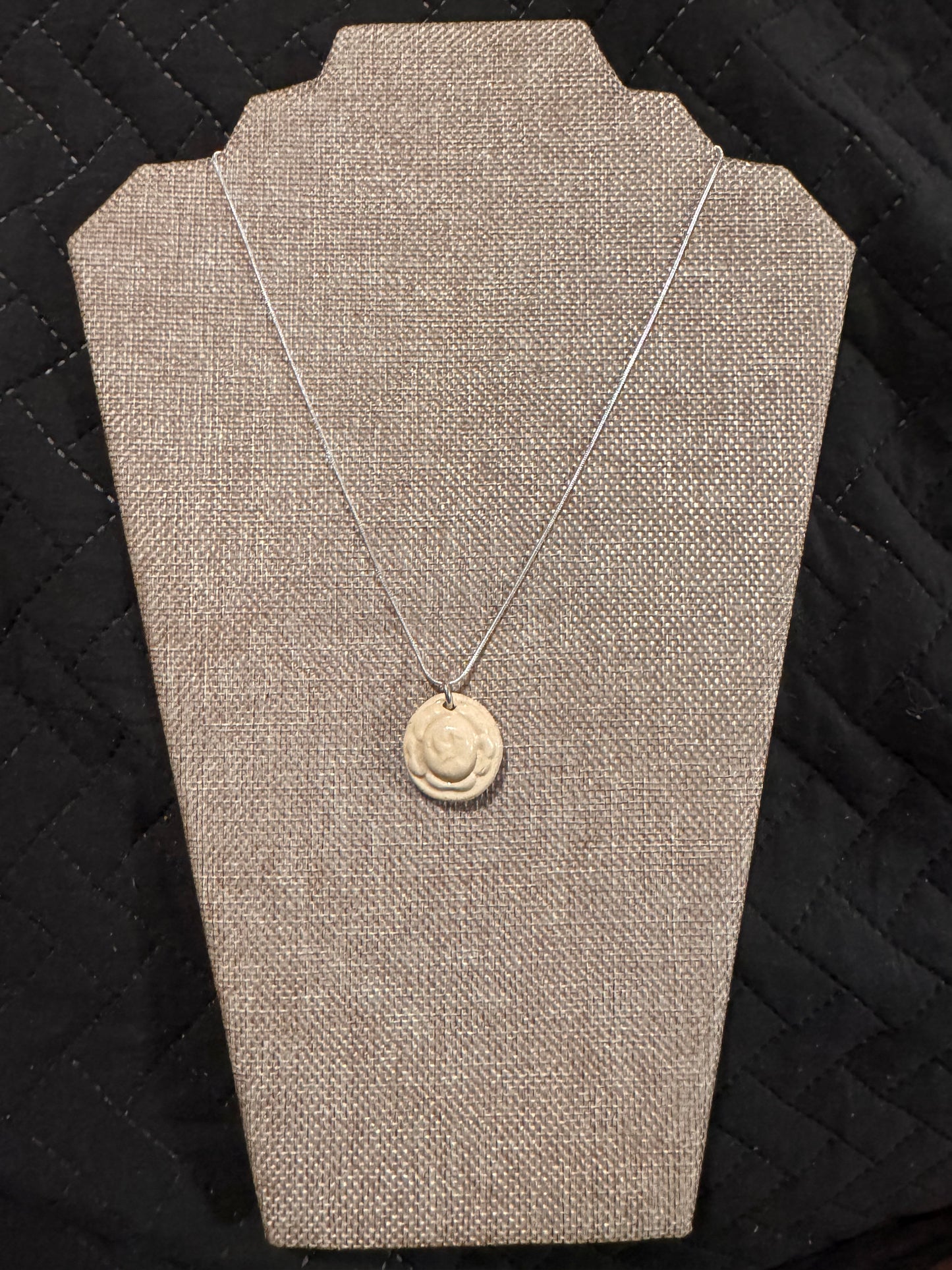 White Rose Necklace