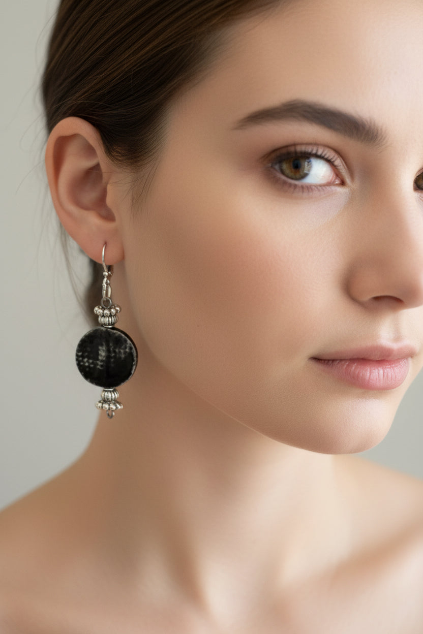 Black Dangle Earrings