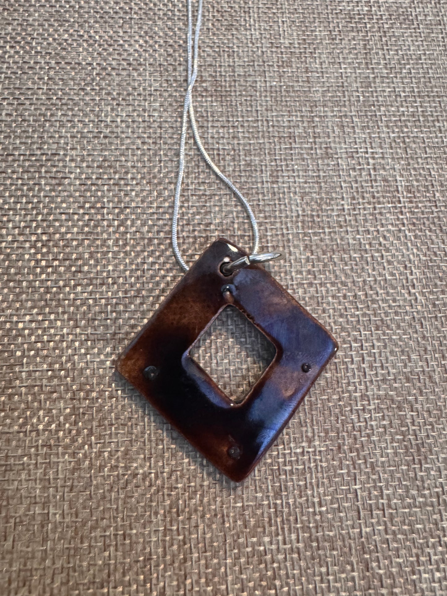 Beautiful Brown Diamond Shaped Necklace