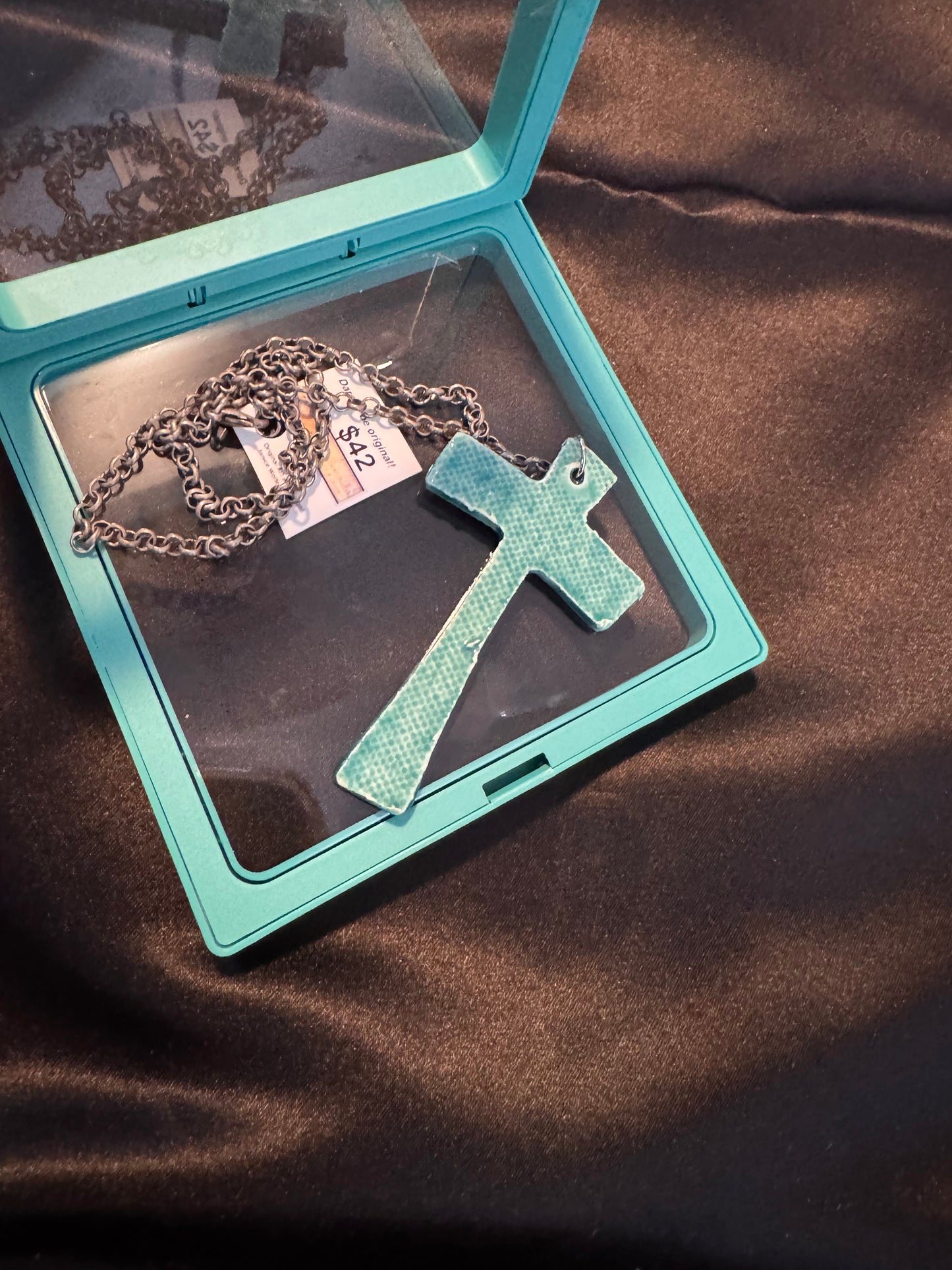 Turquoise Cross Necklace