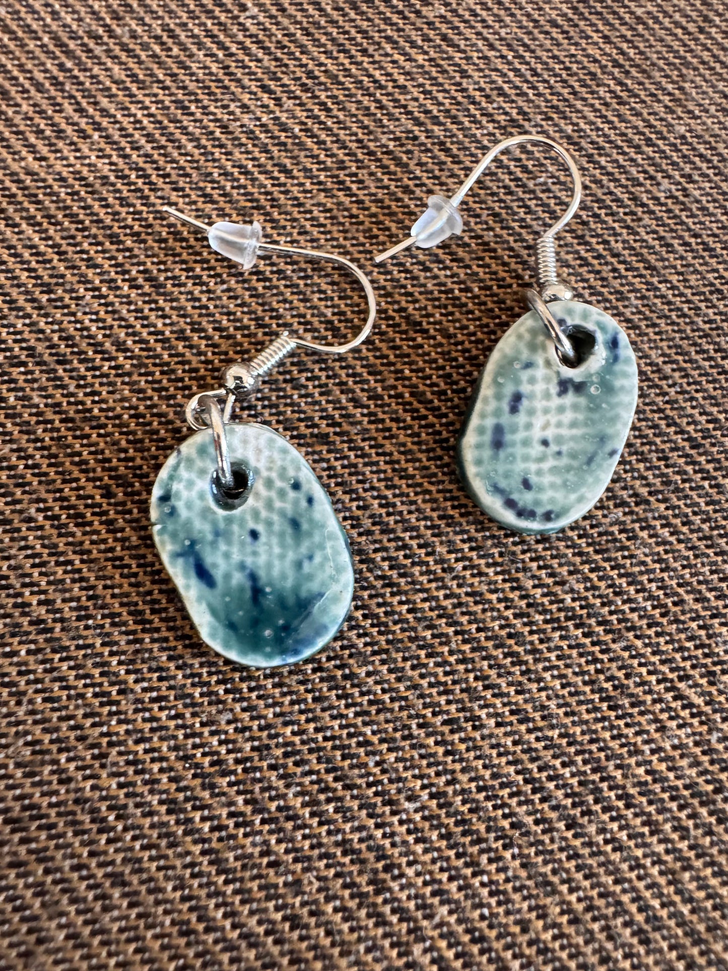 Oval Light Blue Earrings