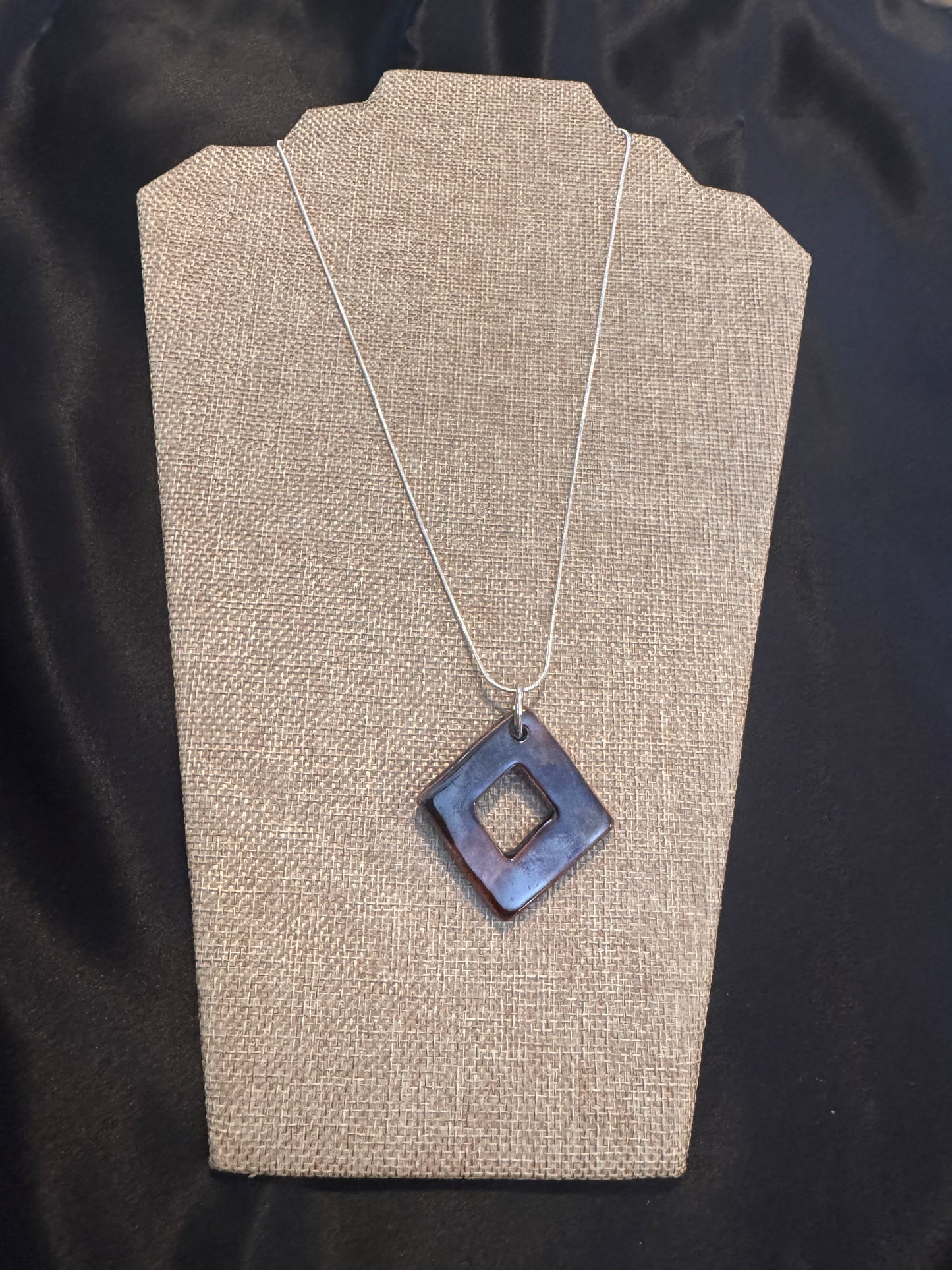 Beautiful Brown Diamond Shaped Necklace
