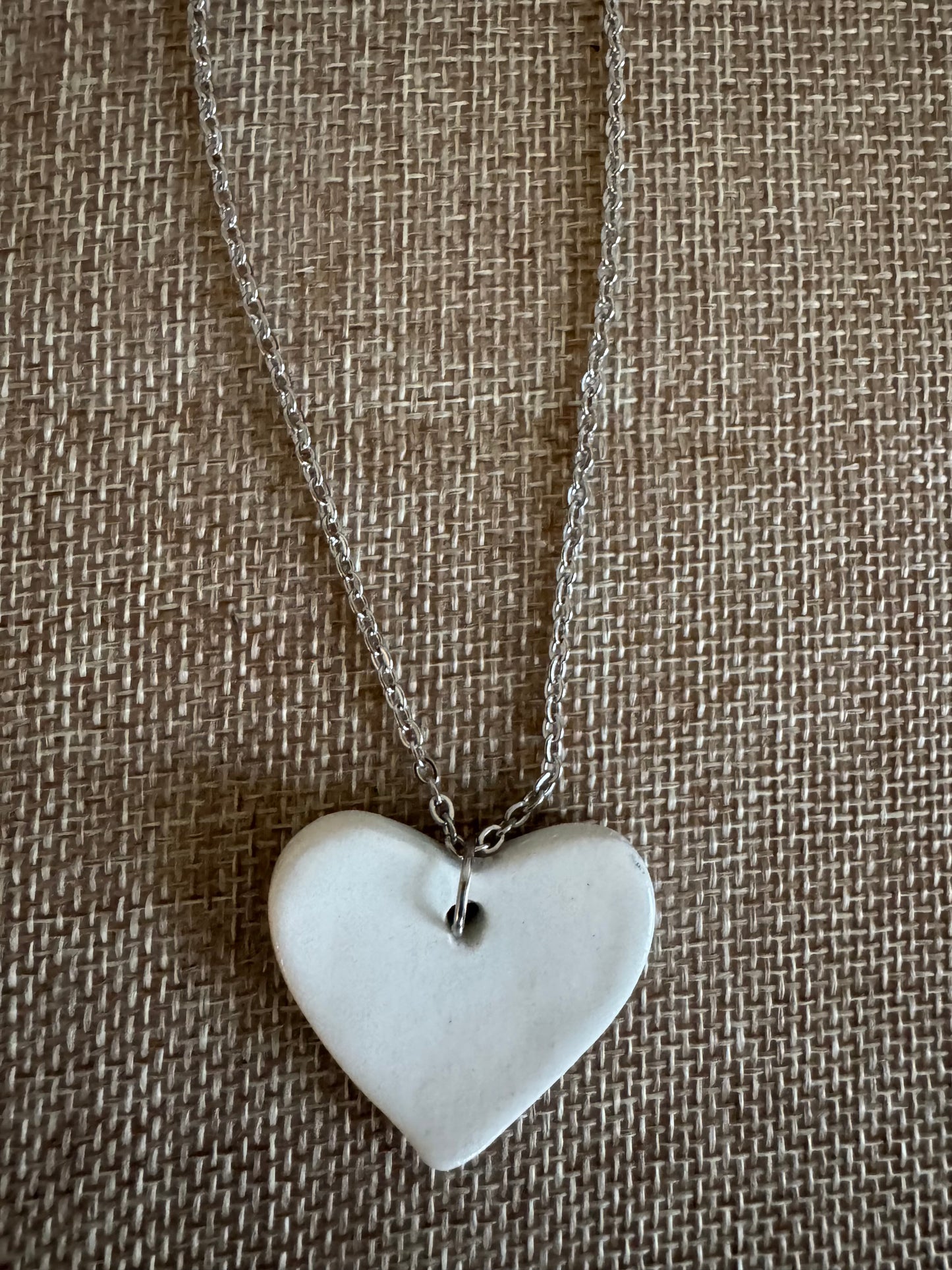 The Letter H White Heart