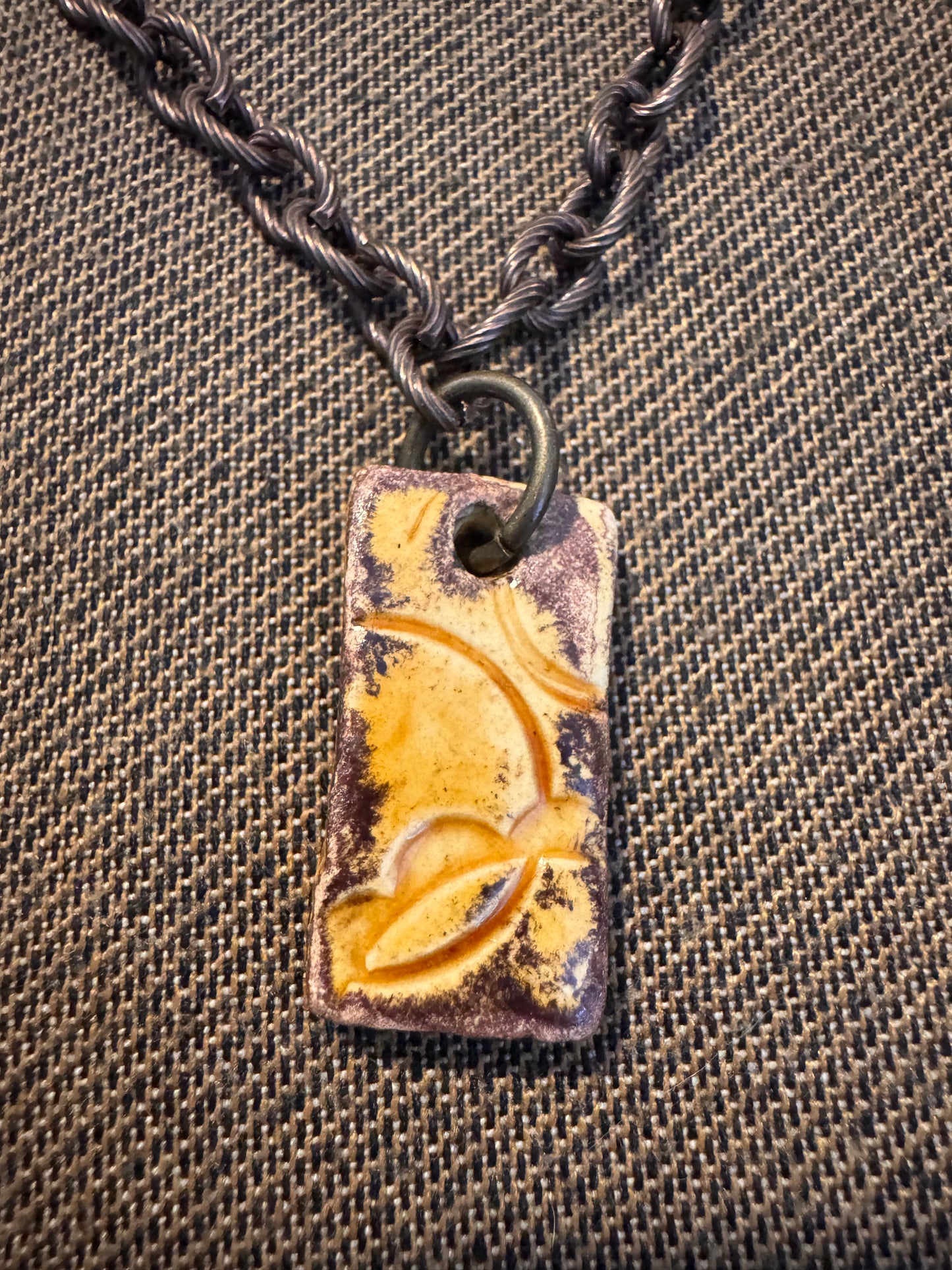 Nutty Rectangular Necklace