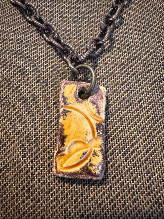 Nutty Rectangular Necklace