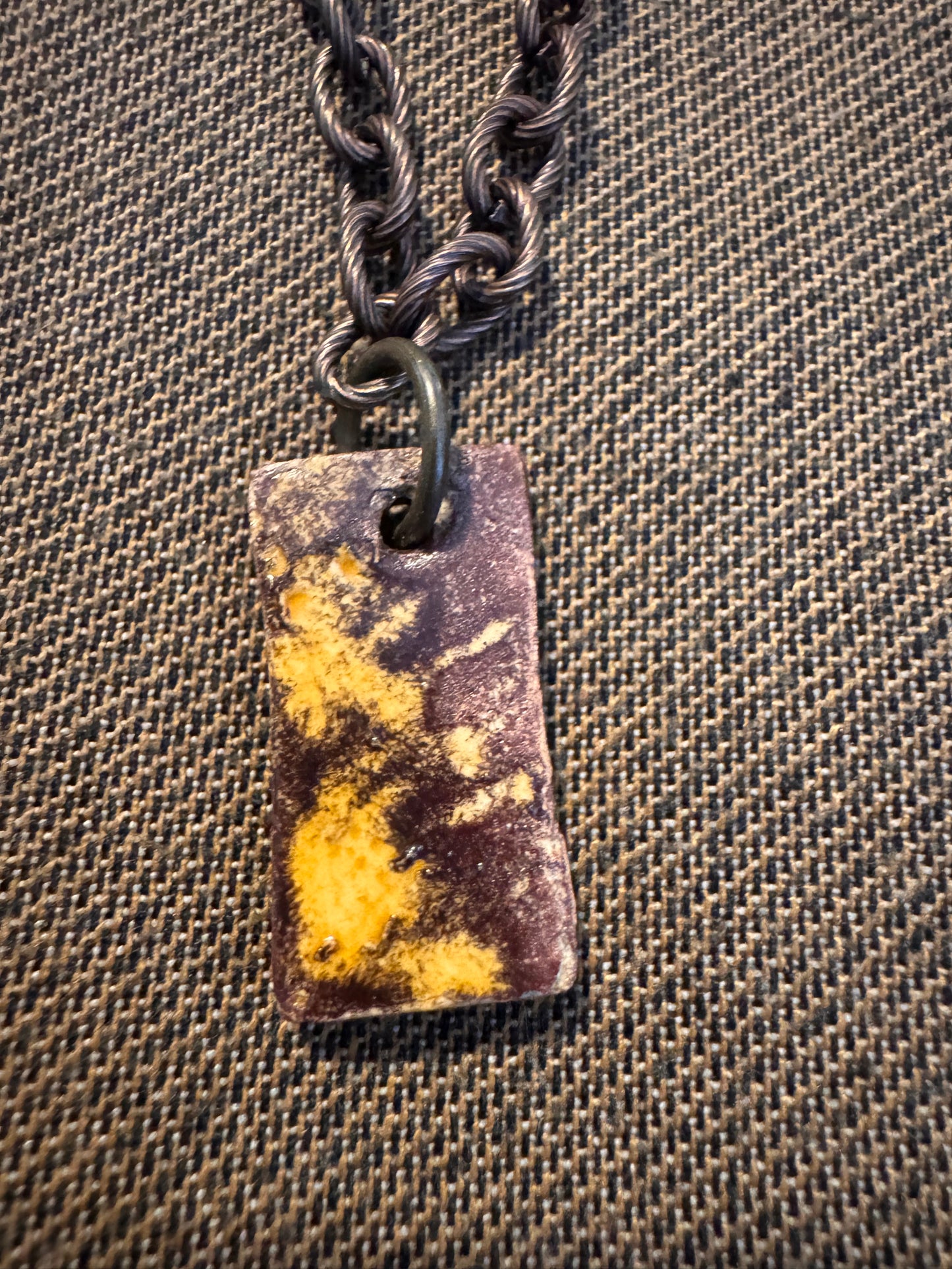 Nutty Rectangular Necklace