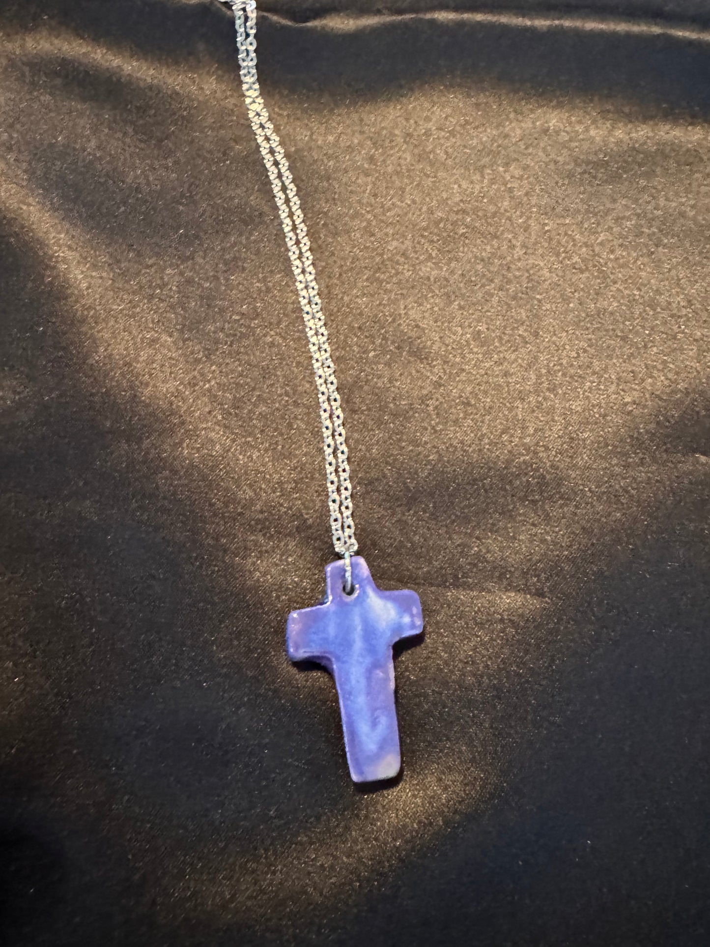 Blue Small Cross