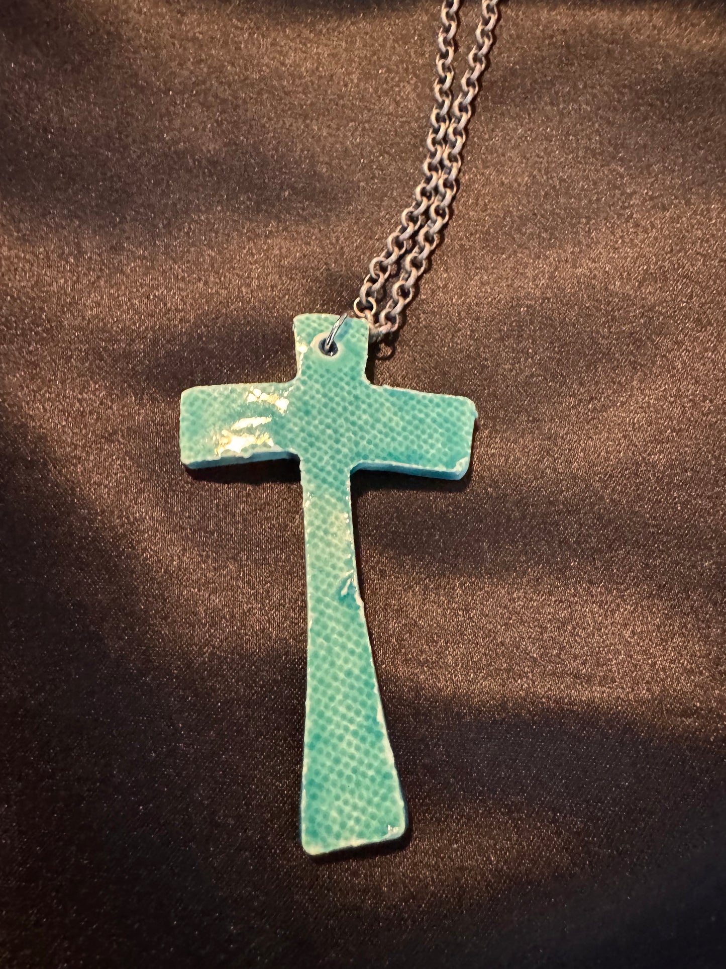 Turquoise Cross Necklace