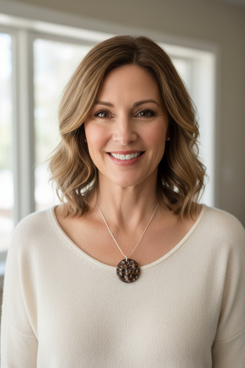 Brown Metallic Knuckle Chunky Necklace