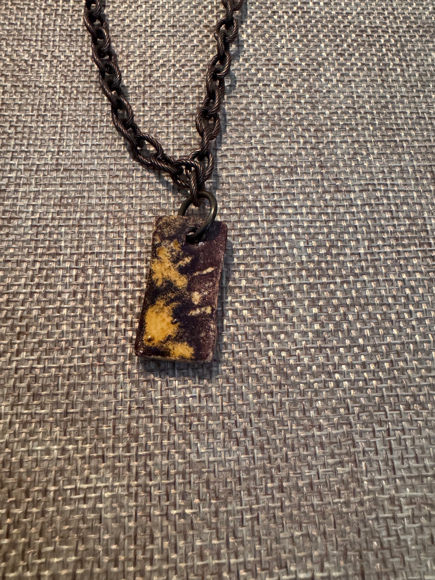 Nutty Rectangular Necklace