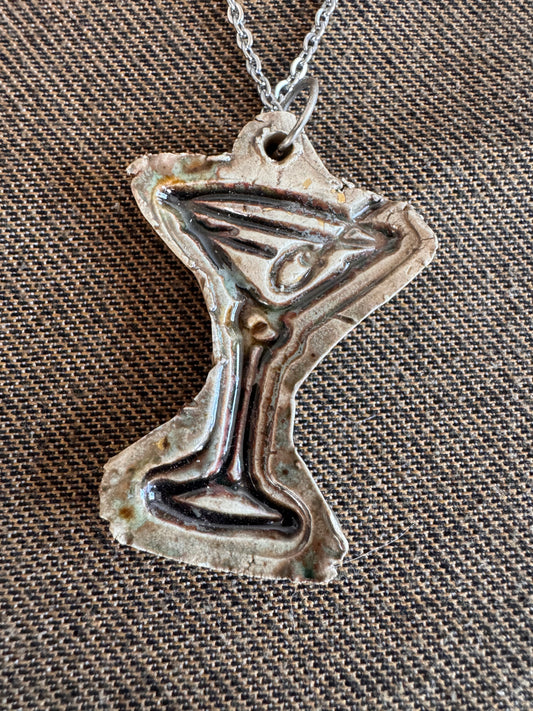 Brown Fantasy Martini Necklace