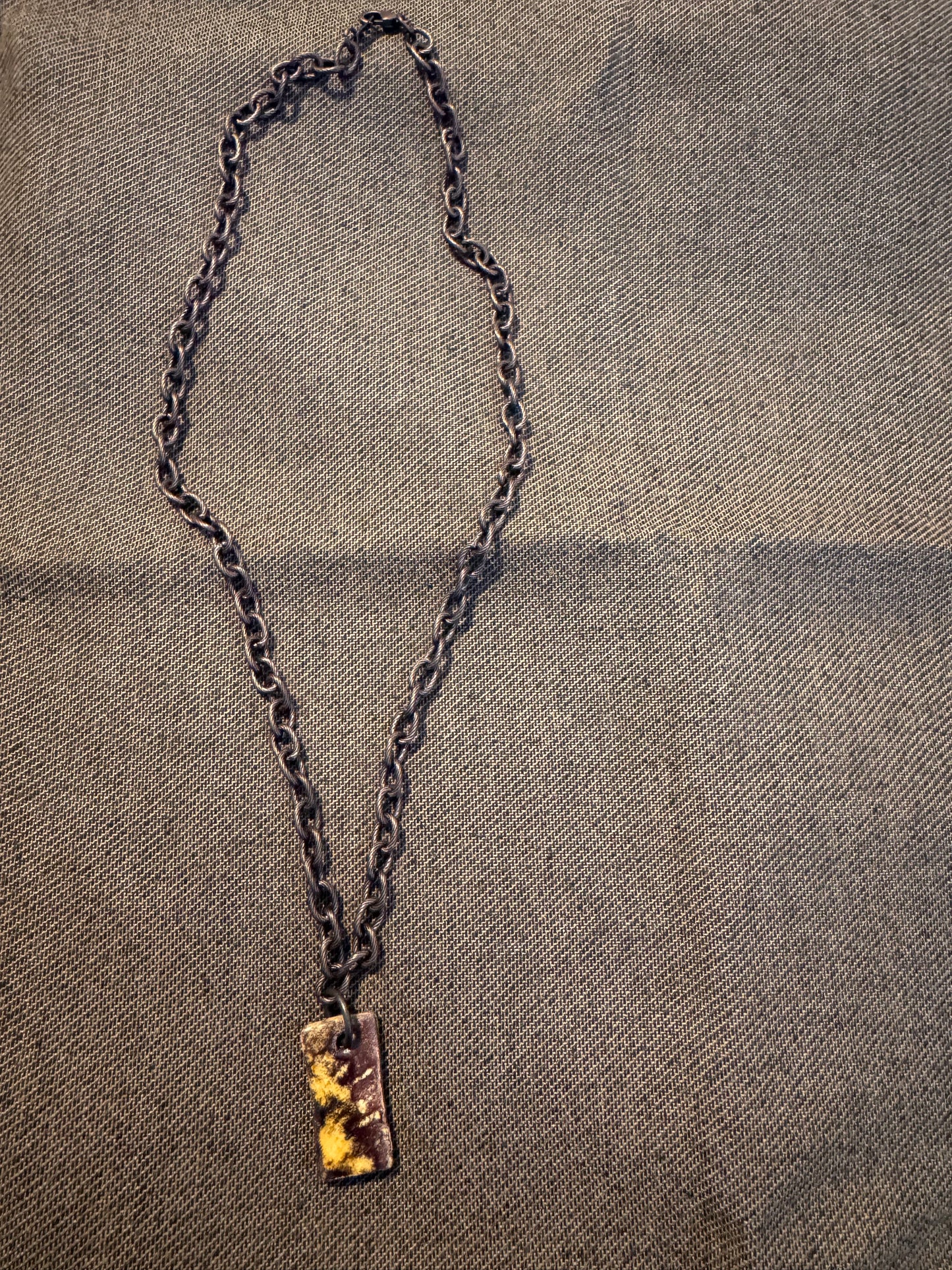 Nutty Rectangular Necklace