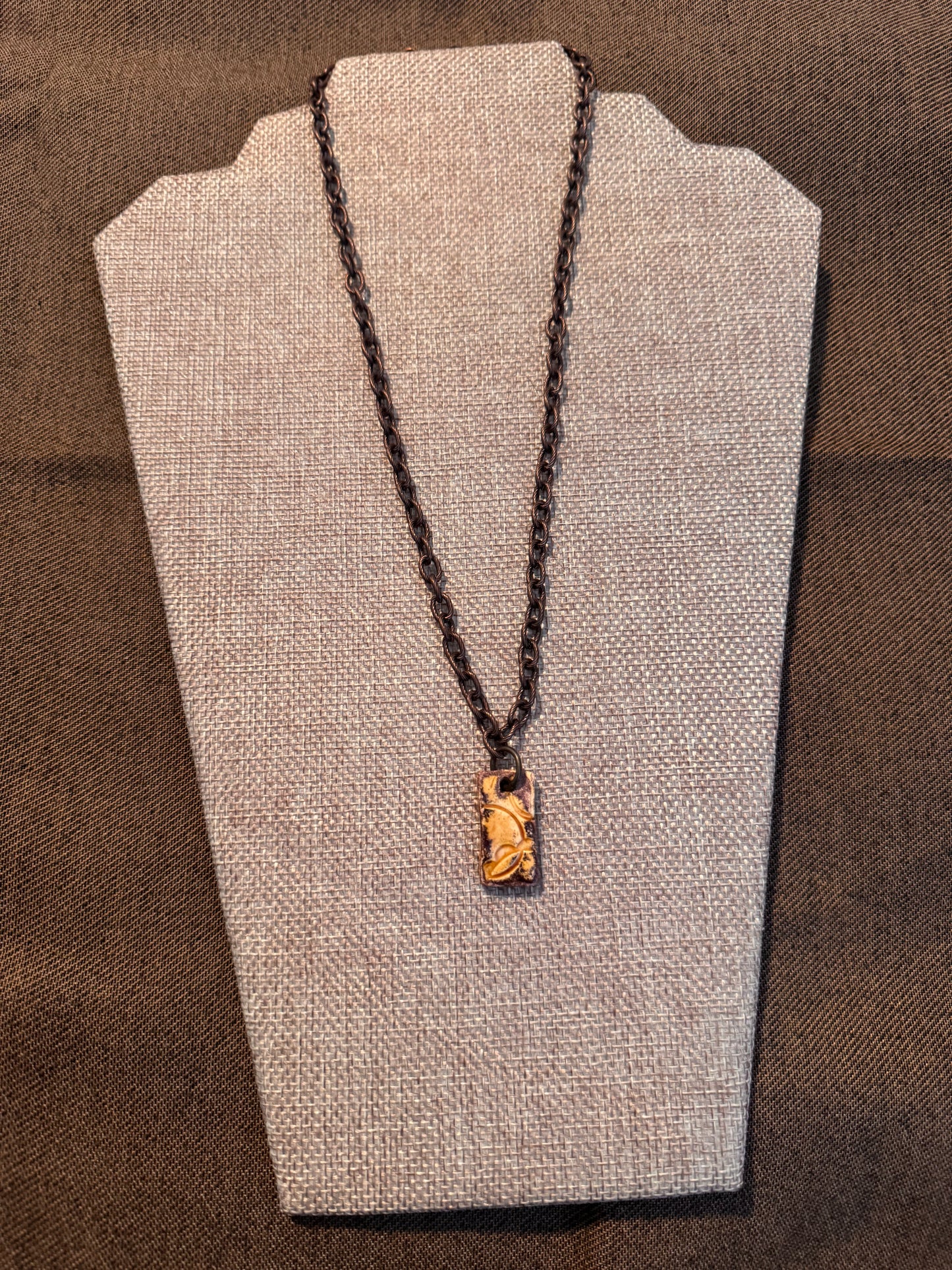 Nutty Rectangular Necklace