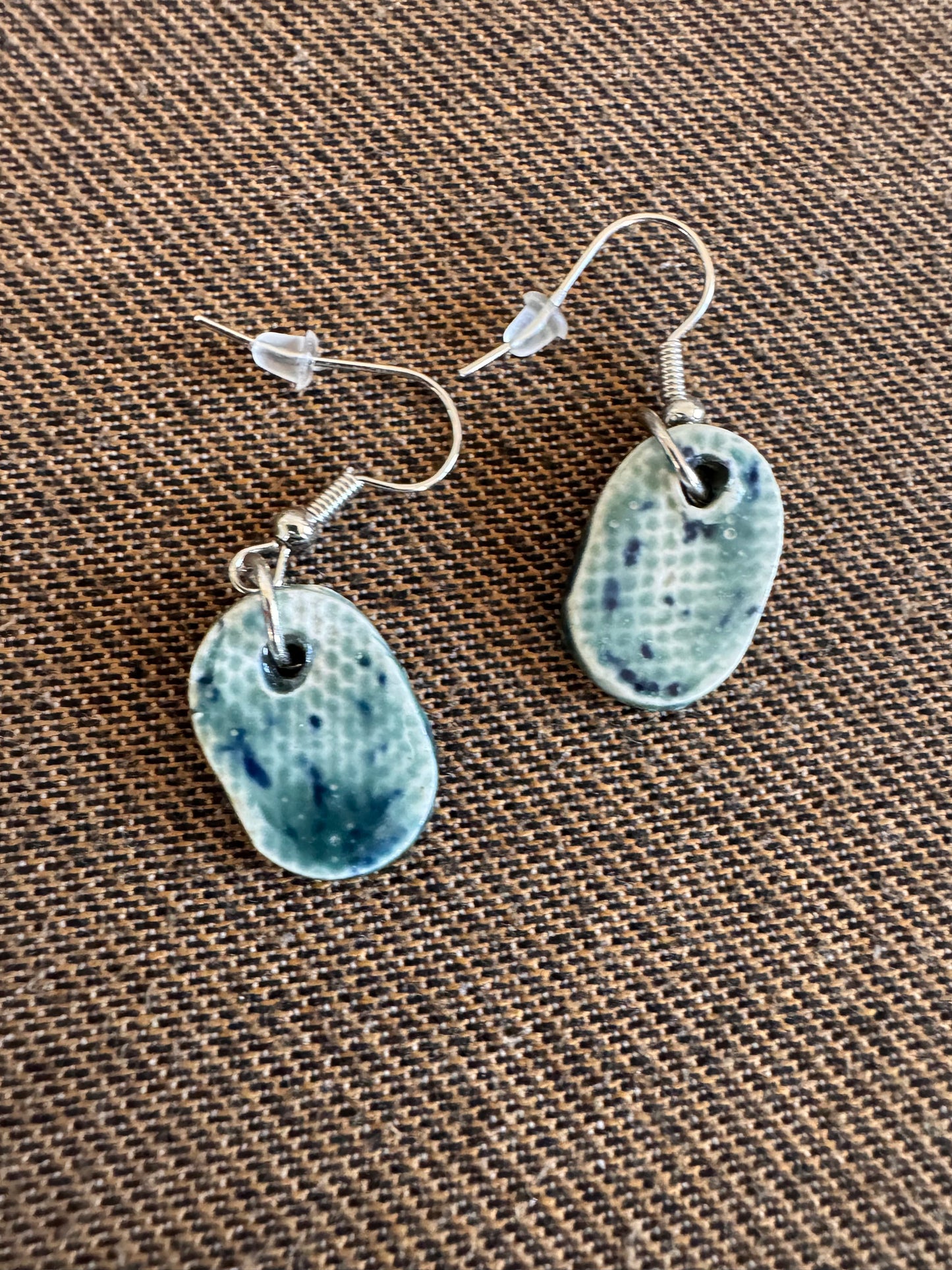 Oval Light Blue Earrings