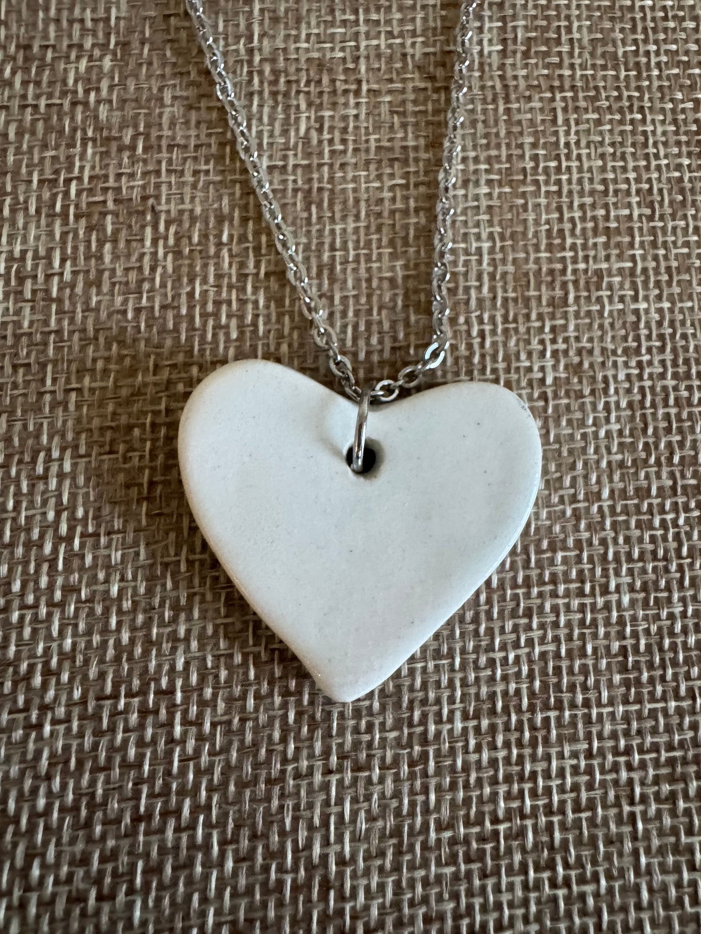 The Letter H White Heart