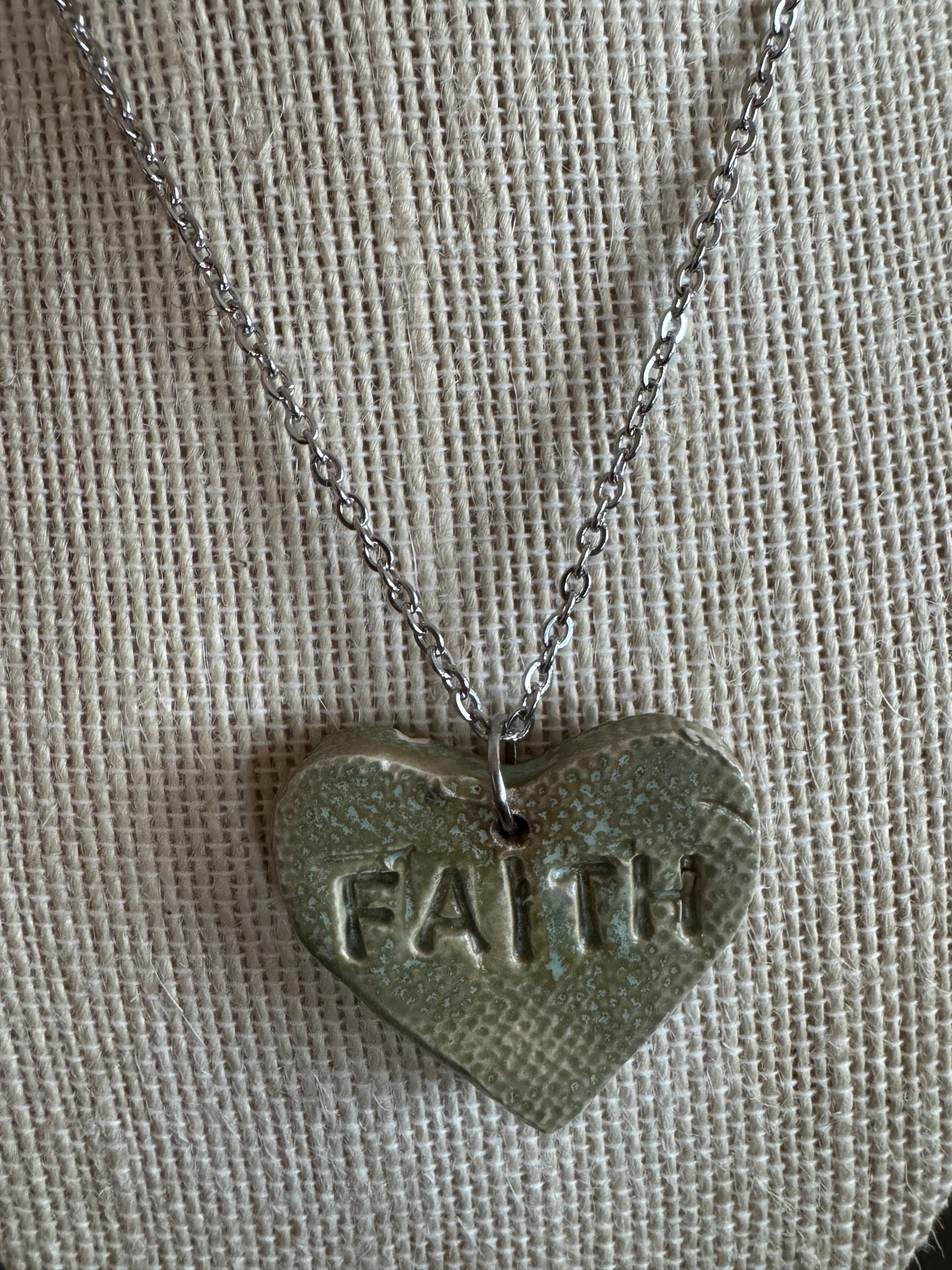 Faith Emerge Heart 16’ Necklace
