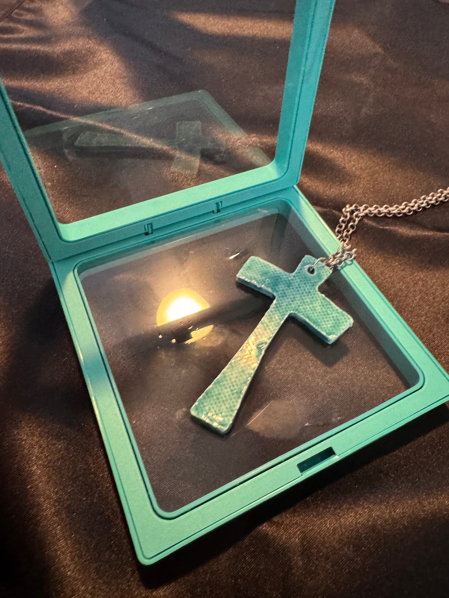 Turquoise Cross Necklace