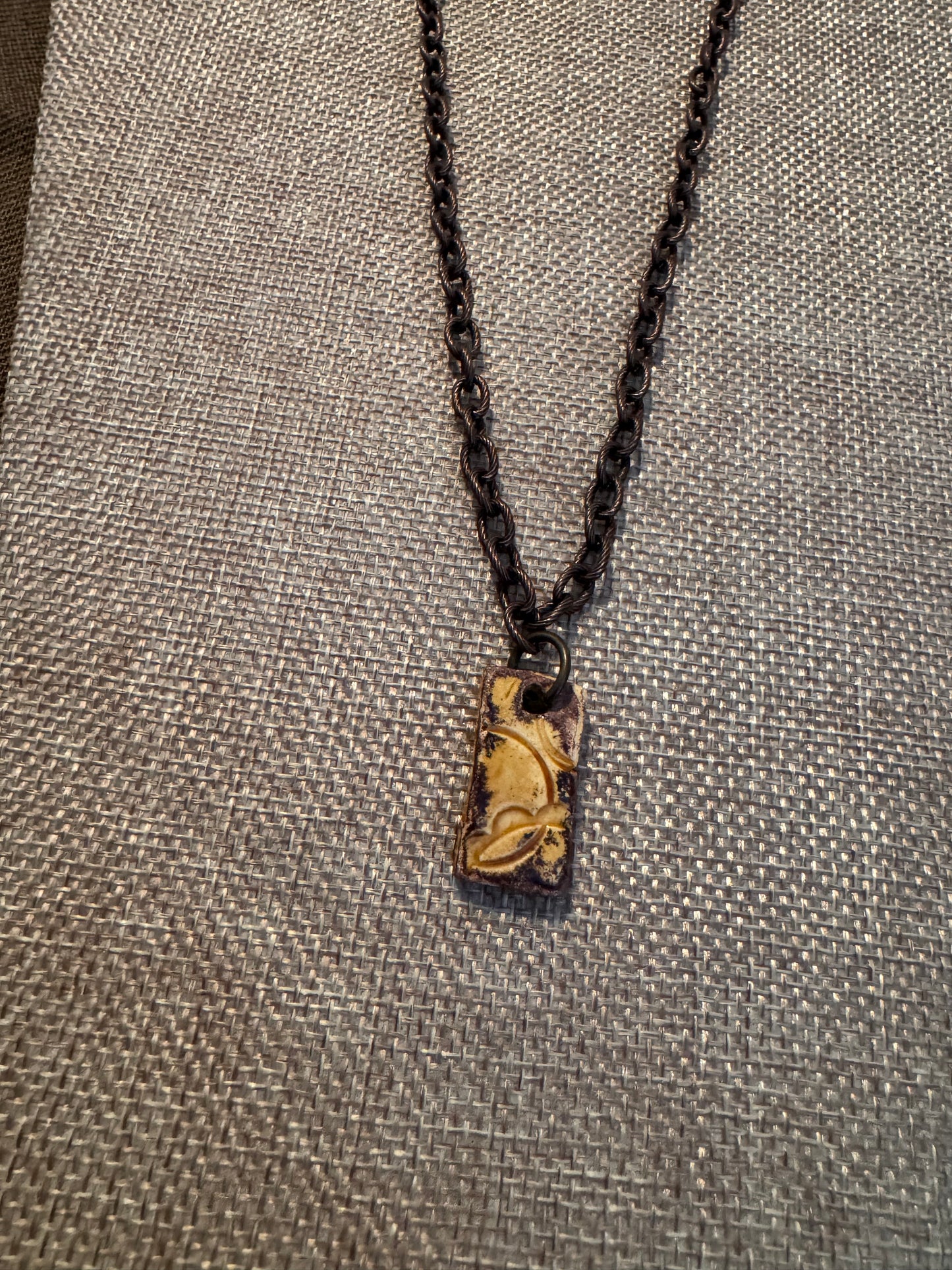 Nutty Rectangular Necklace