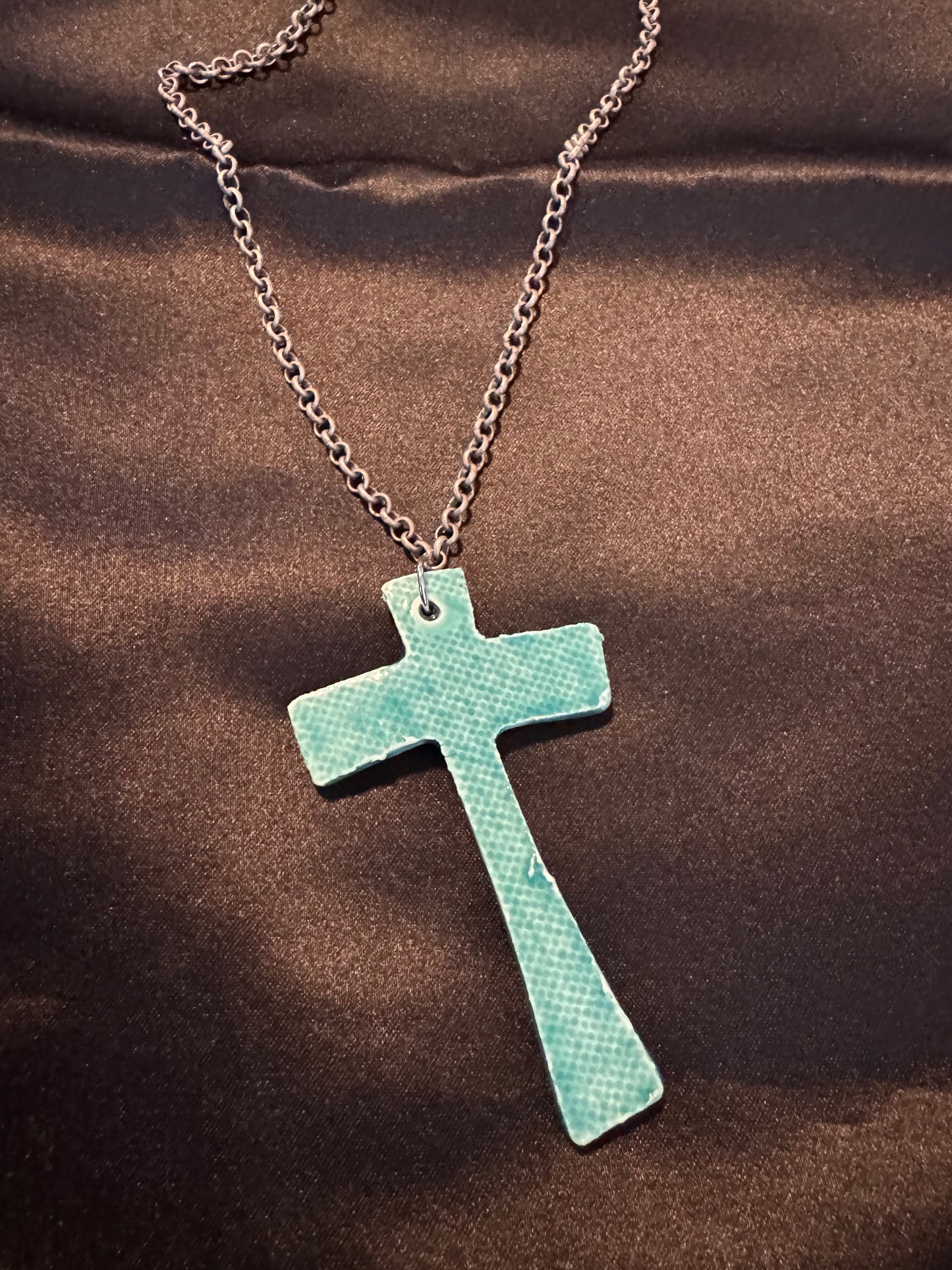 Turquoise Cross Necklace