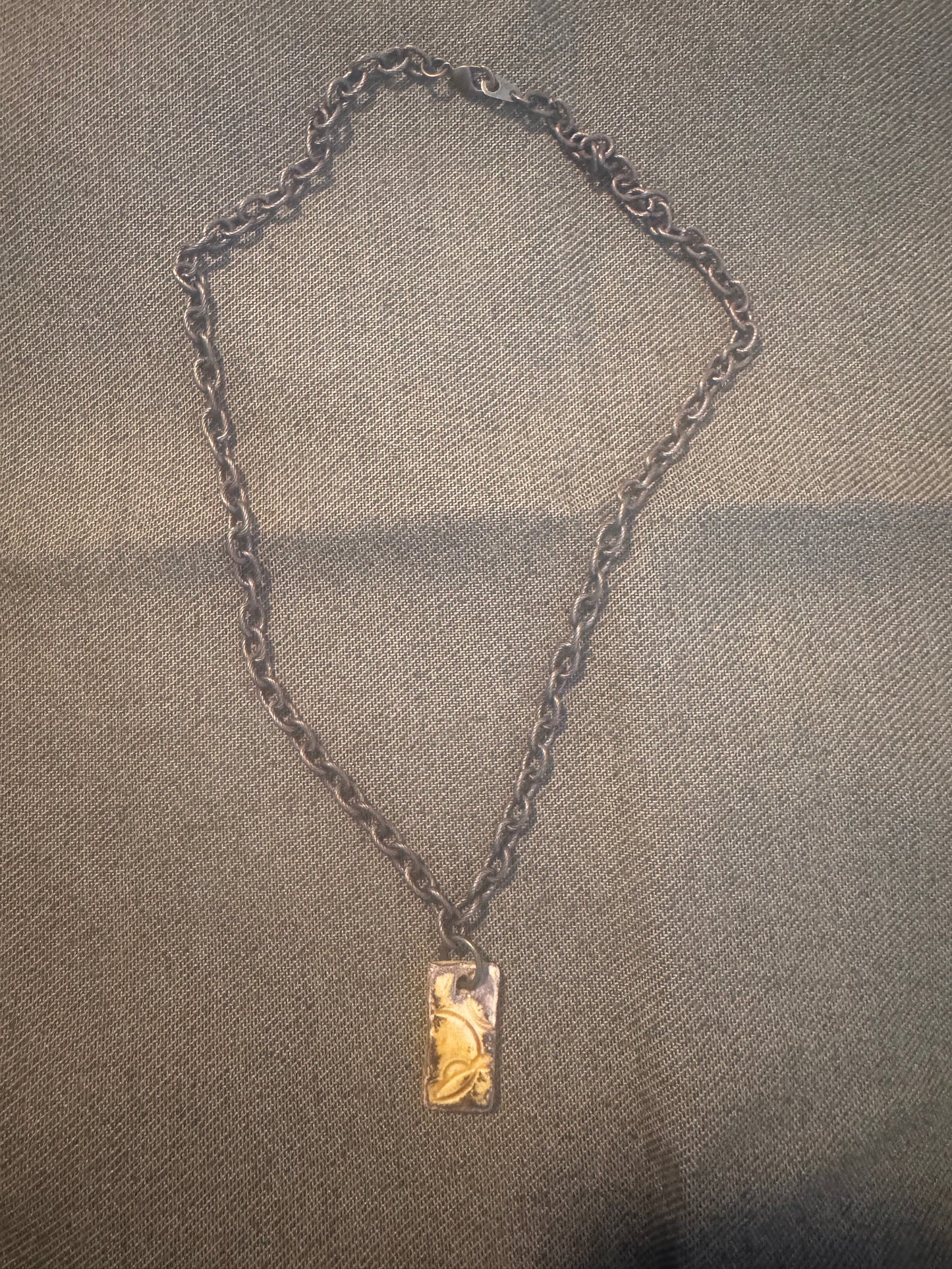 Nutty Rectangular Necklace
