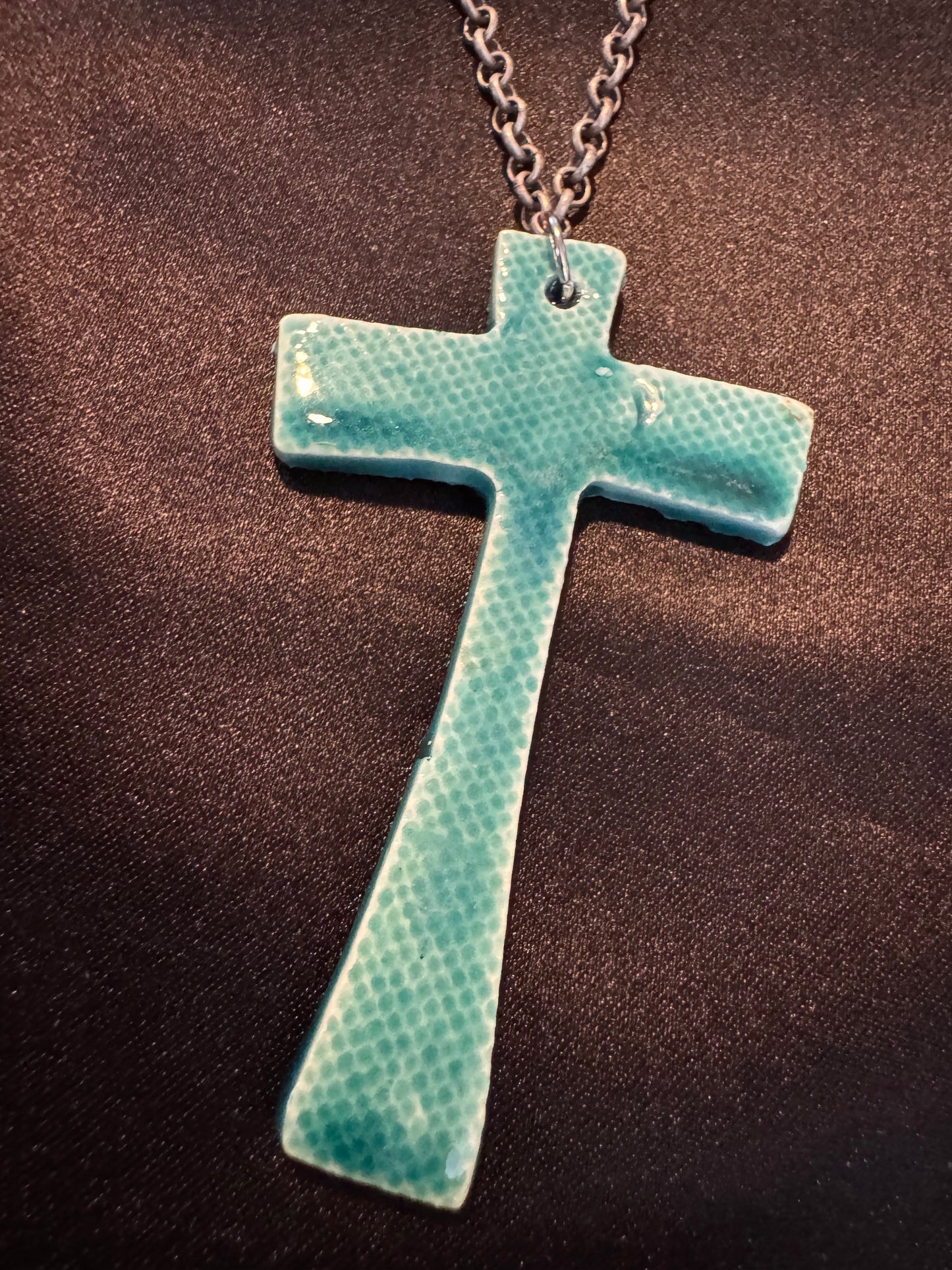 Turquoise Cross Necklace