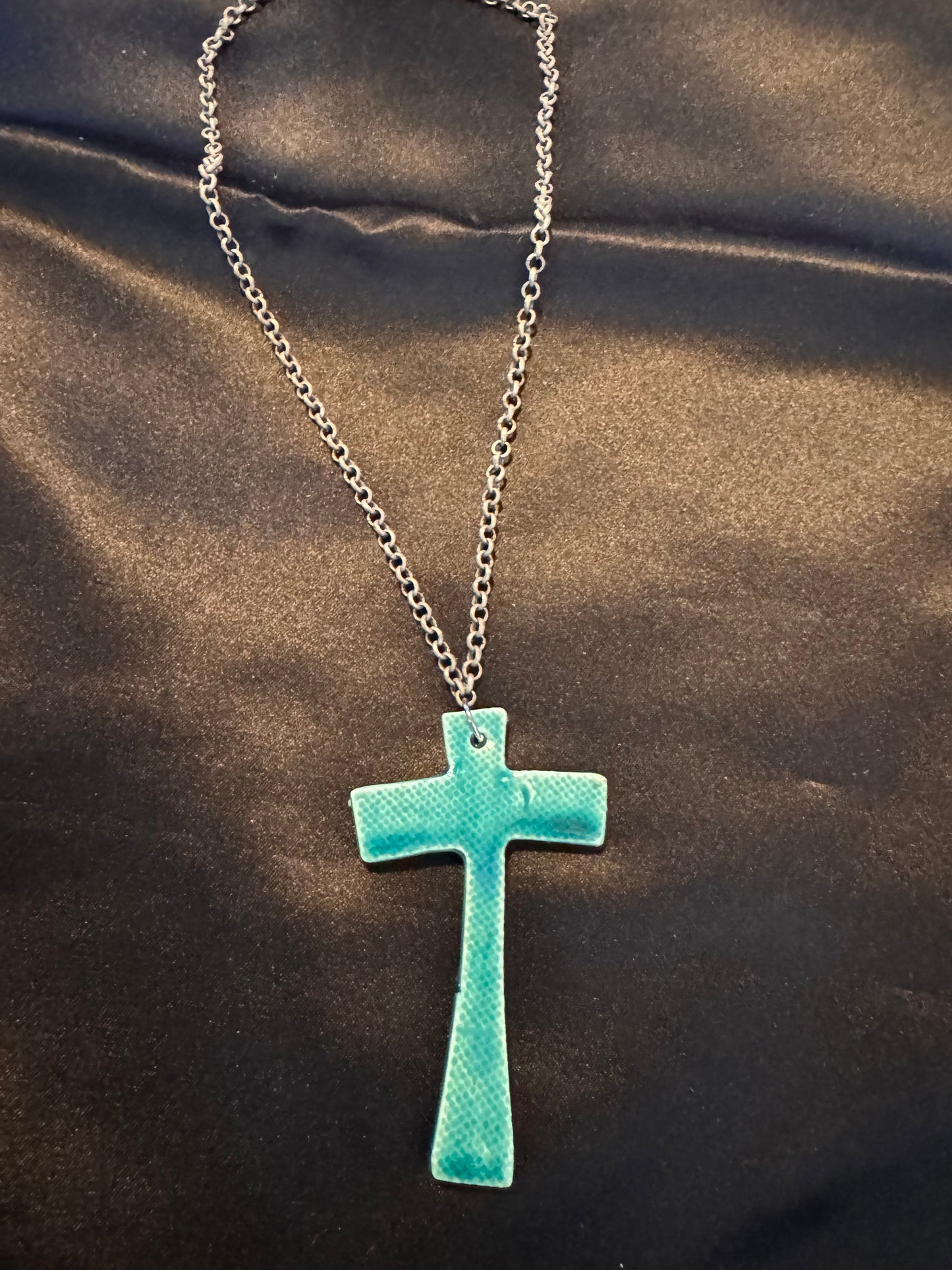 Turquoise Cross Necklace
