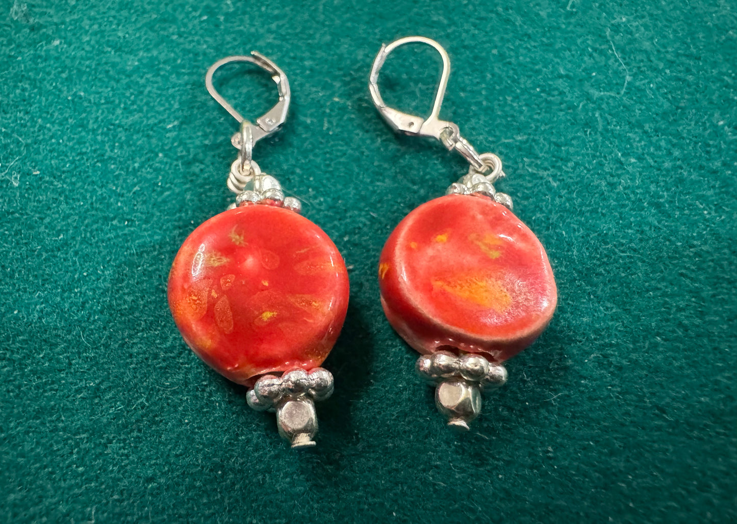 Rising Flame Circle Earrings