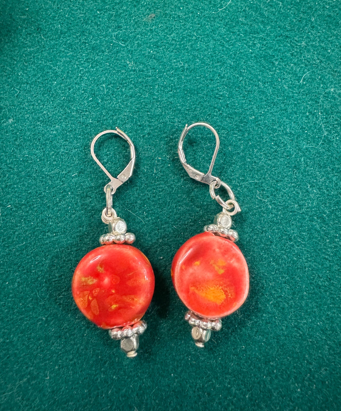 Rising Flame Circle Earrings