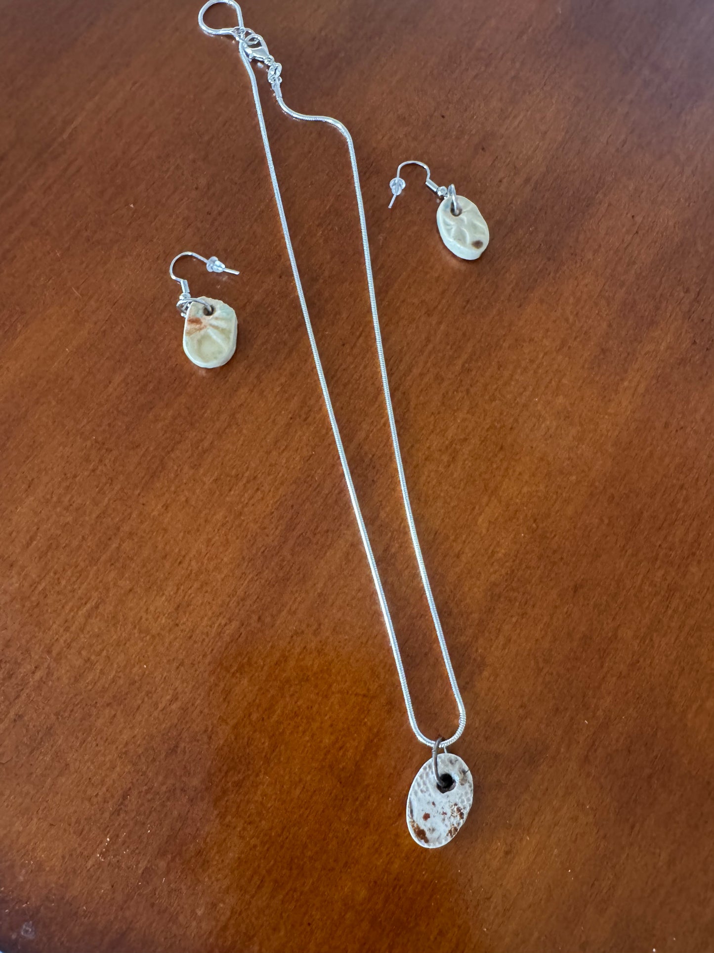 Leopard Spotted Simplicity Necklace and Earring Set