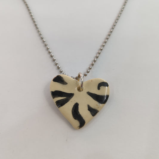 Zebrea Heart Necklace