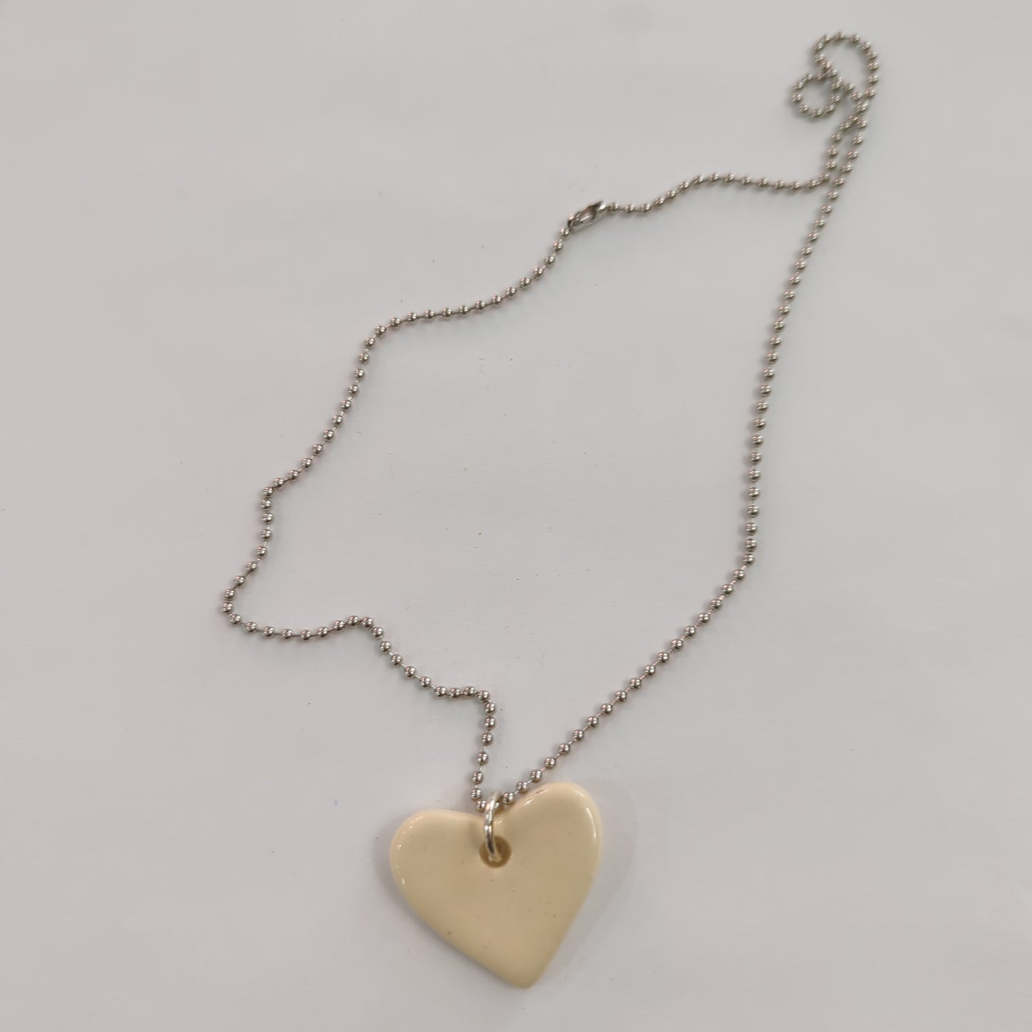 Snow White Heart Necklace