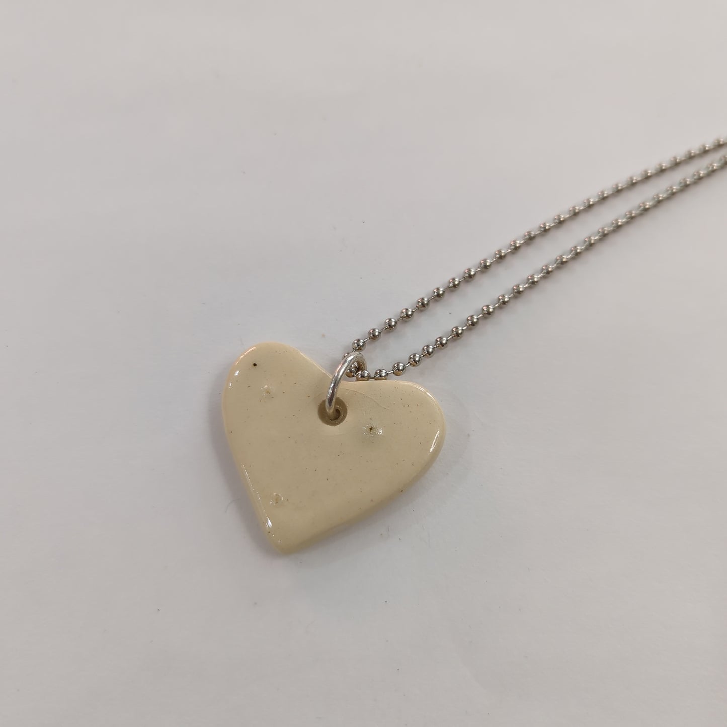 Snow White Heart Necklace