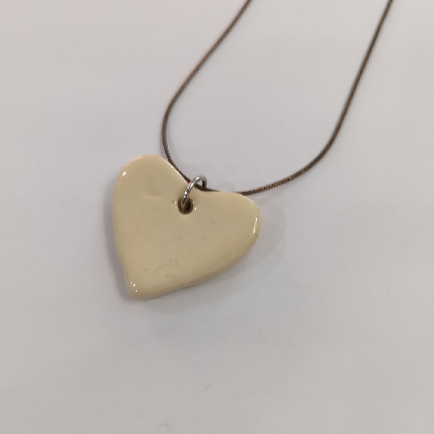 Faith Lutheran White Heart Necklace