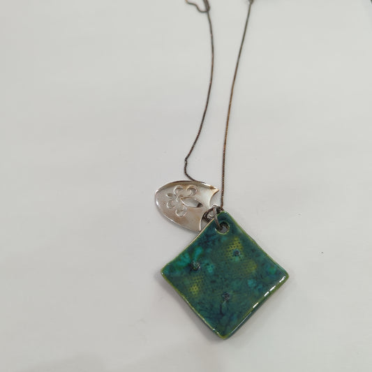 Turquoise Saint Diamond Necklace