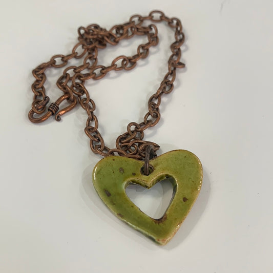 Entropy Open Heart Necklace